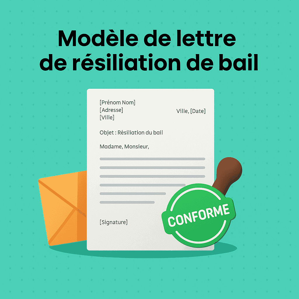 Modèle de lettre de préavis logement conforme à la loi