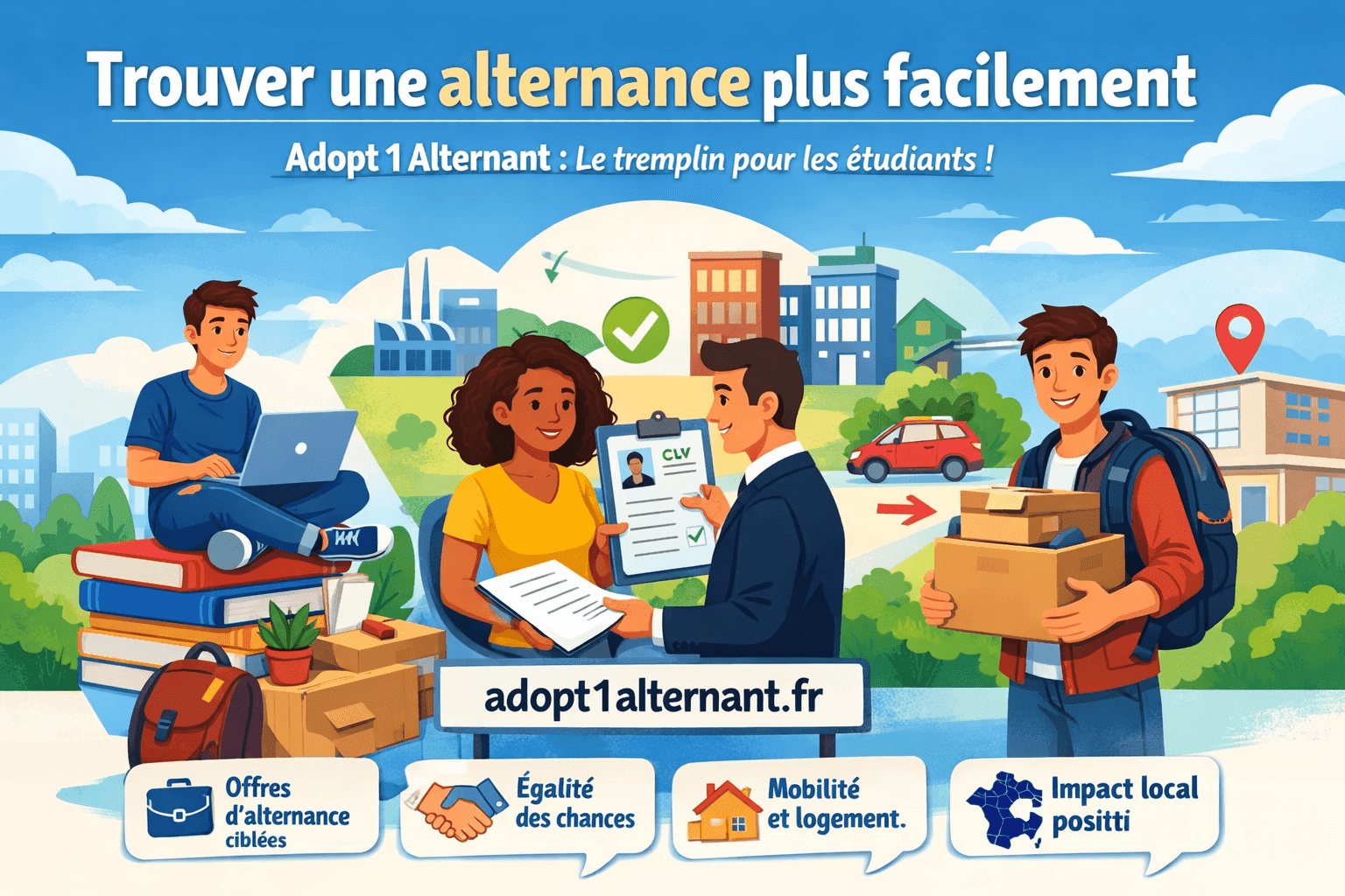 Trouver une alternance plus facilement: pourquoi Adopt 1 Alternant change la donne pour les étudiants